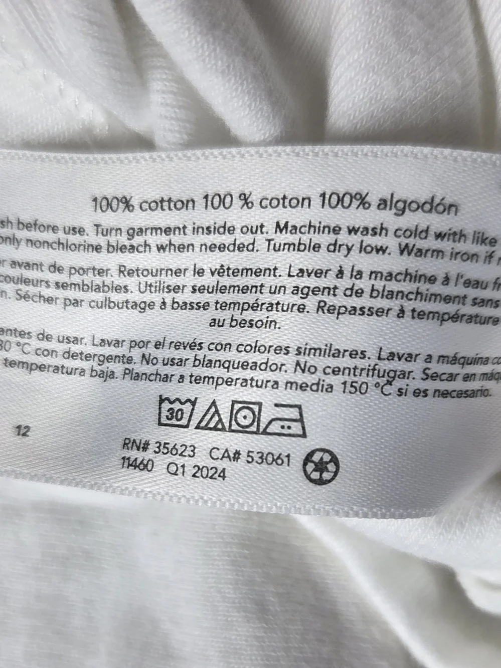 Gerber & Carters White Short-Sleeve Baby Onesies Snap 12 M - Pack of 6